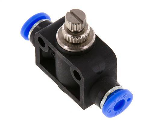 Flow Control Silencer Straight 3/16 inch (4.76 mm) Brass/PBT