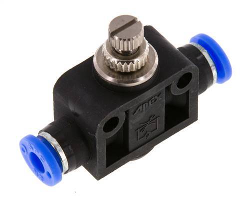 Flow Control Silencer Straight 3/16 inch (4.76 mm) Brass/PBT