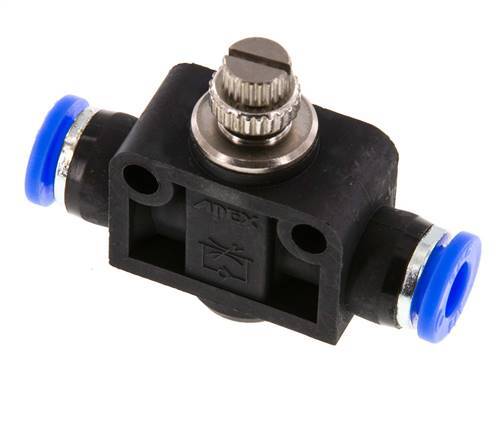 Flow Control Silencer Straight 1/4 inch (6.35 mm) Brass/PBT