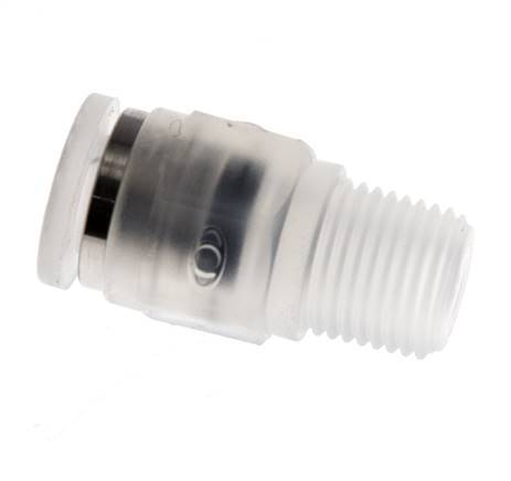 6mm x R1/8'' Push-in Fitting with Male Threads PA EPDM/PTFE