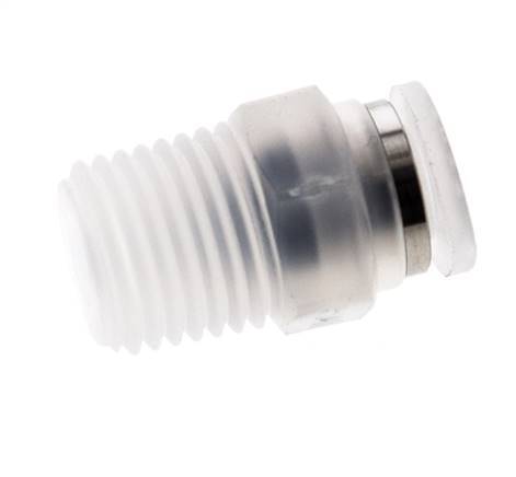 6mm x R1/4'' Push-in Fitting with Male Threads PA EPDM/PTFE