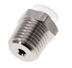 4mm x R1/4'' Push-in Fitting with Male Threads Stainless Steel/PA EPDM/PTFE