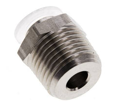10mm x R1/2'' Push-in Fitting with Male Threads Stainless Steel/PA EPDM/PTFE
