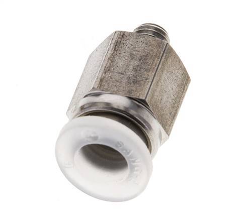 6mm x M 5 Push-in Fitting with Male Threads PA/Stainless Steel EPDM