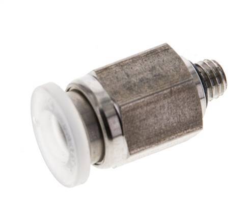 6mm x M 5 Push-in Fitting with Male Threads PA/Stainless Steel EPDM