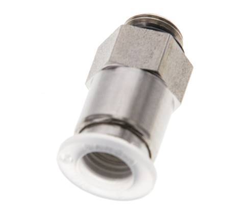 8mm x G1/8'' Push-in Fitting with Male Threads PA/Stainless Steel EPDM