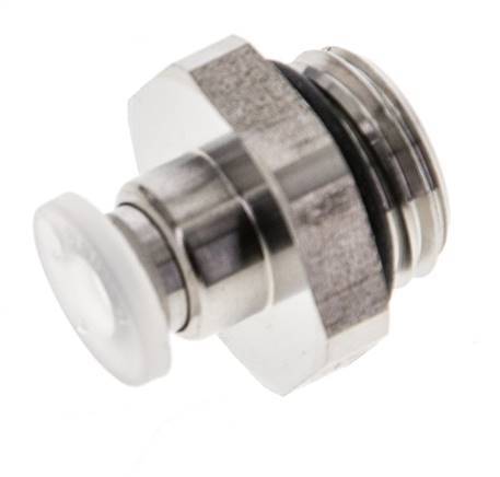 4mm x G1/4'' Push-in Fitting with Male Threads PA/Stainless Steel EPDM