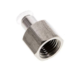 4mm x G1/4'' Push-in Fitting with Female Threads Stainless Steel/PA EPDM/PTFE