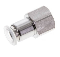 8mm x G1/4'' Push-in Fitting with Female Threads Stainless Steel/PA EPDM/PTFE