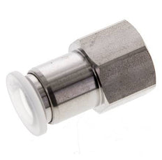 10mm x G3/8'' Push-in Fitting with Female Threads Stainless Steel/PA EPDM/PTFE