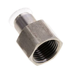 10mm x G1/2'' Push-in Fitting with Female Threads Stainless Steel/PA EPDM/PTFE