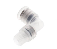 6mm x R1/8'' 90deg Elbow Push-in Fitting with Male Threads PA EPDM/PTFE Rotatable