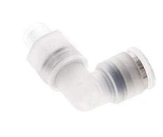 8mm x R1/8'' 90deg Elbow Push-in Fitting with Male Threads PA EPDM/PTFE Rotatable