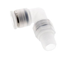10mm x R1/4'' 90deg Elbow Push-in Fitting with Male Threads PA EPDM/PTFE Rotatable