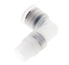 12mm x R3/8'' 90deg Elbow Push-in Fitting with Male Threads PA EPDM/PTFE Rotatable
