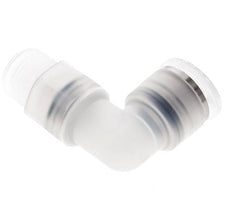12mm x R3/8'' 90deg Elbow Push-in Fitting with Male Threads PA EPDM/PTFE Rotatable