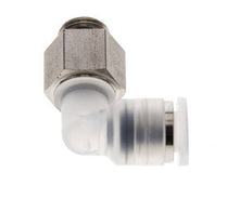 6mm x G1/8'' 90deg Elbow Push-in Fitting with Male Threads PA/Stainless Steel EPDM Rotatable