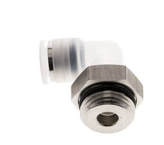 10mm x G1/2'' 90deg Elbow Push-in Fitting with Male Threads PA/Stainless Steel EPDM Rotatable