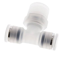 10mm x R1/2'' Inline Tee Push-in Fitting with Male Threads PA EPDM FDA Rotatable