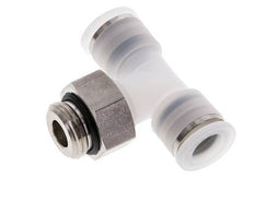 10mm x G3/8'' Inline Tee Push-in Fitting with Male Threads PA/Stainless Steel EPDM FDA Rotatable