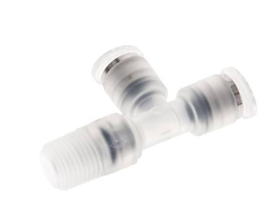 4mm x R1/8'' Right Angle Tee Push-in Fitting with Male Threads PA EPDM FDA Rotatable