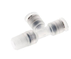 4mm x R1/8'' Right Angle Tee Push-in Fitting with Male Threads PA EPDM FDA Rotatable