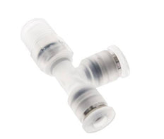 4mm x R1/8'' Right Angle Tee Push-in Fitting with Male Threads PA EPDM FDA Rotatable