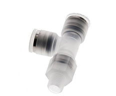 8mm x R1/8'' Right Angle Tee Push-in Fitting with Male Threads PA EPDM FDA Rotatable