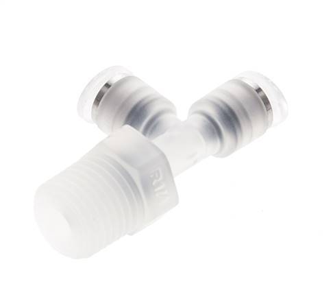 4mm x R1/4'' Right Angle Tee Push-in Fitting with Male Threads PA EPDM FDA Rotatable