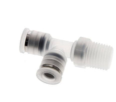 6mm x R1/4'' Right Angle Tee Push-in Fitting with Male Threads PA EPDM FDA Rotatable