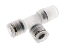 8mm x R1/4'' Right Angle Tee Push-in Fitting with Male Threads PA EPDM FDA Rotatable