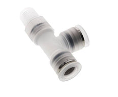 10mm x R1/4'' Right Angle Tee Push-in Fitting with Male Threads PA EPDM FDA Rotatable