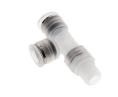 10mm x R1/4'' Right Angle Tee Push-in Fitting with Male Threads PA EPDM FDA Rotatable
