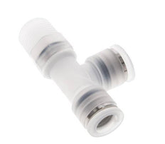 10mm x R3/8'' Right Angle Tee Push-in Fitting with Male Threads PA EPDM FDA Rotatable