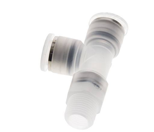 12mm x R3/8'' Right Angle Tee Push-in Fitting with Male Threads PA EPDM FDA Rotatable