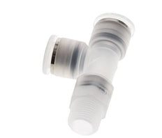 12mm x R3/8'' Right Angle Tee Push-in Fitting with Male Threads PA EPDM FDA Rotatable