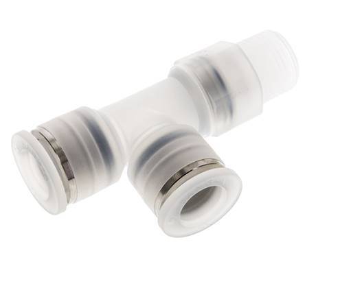 12mm x R3/8'' Right Angle Tee Push-in Fitting with Male Threads PA EPDM FDA Rotatable
