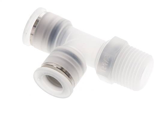 12mm x R1/2'' Right Angle Tee Push-in Fitting with Male Threads PA EPDM FDA Rotatable