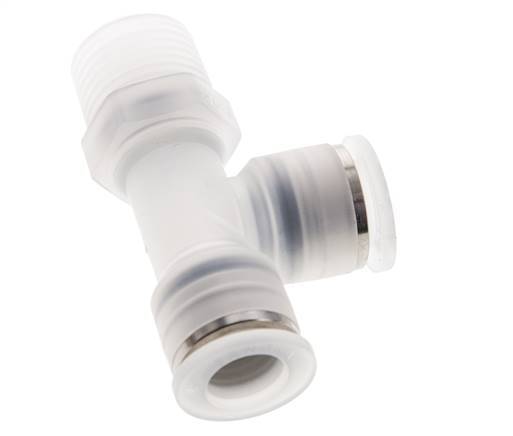 12mm x R1/2'' Right Angle Tee Push-in Fitting with Male Threads PA EPDM FDA Rotatable