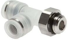 6mm x G1/8'' Right Angle Tee Push-in Fitting with Male Threads PA/Stainless Steel EPDM FDA Rotatable