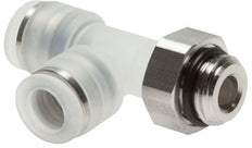 10mm x R1/4'' Right Angle Tee Push-in Fitting with Male Threads PA/Stainless Steel EPDM FDA Rotatable