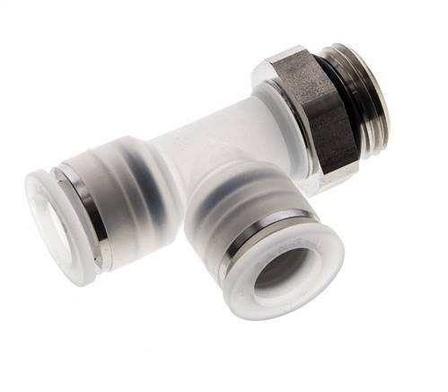 12mm x G1/2'' Right Angle Tee Push-in Fitting with Male Threads PA/Stainless Steel EPDM FDA Rotatable