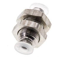 4mm Push-in Fitting Stainless Steel/PA EPDM/PTFE Bulkhead