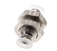 4mm Push-in Fitting Stainless Steel/PA EPDM/PTFE Bulkhead