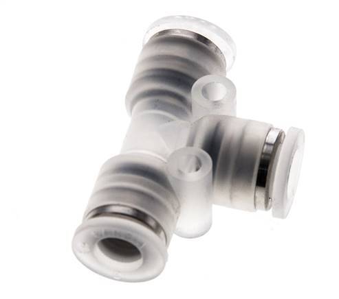 6mm Tee Push-in Fitting PA EPDM FDA
