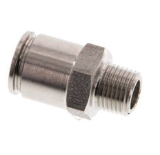 8mm x R1/8'' Push-in Fitting with Male Threads Stainless Steel FKM