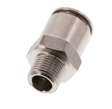 8mm x R1/8'' Push-in Fitting with Male Threads Stainless Steel FKM