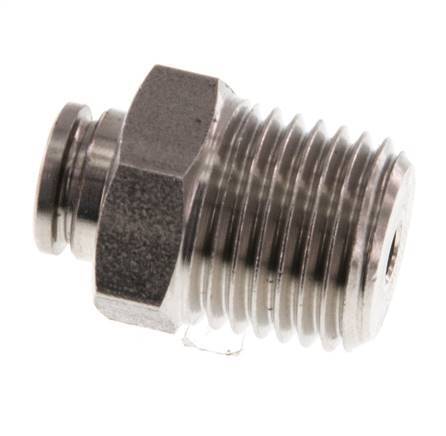 4mm x R1/4'' Push-in Fitting with Male Threads Stainless Steel FKM