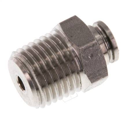4mm x R1/4'' Push-in Fitting with Male Threads Stainless Steel FKM