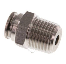6mm x R1/4'' Push-in Fitting with Male Threads Stainless Steel FKM